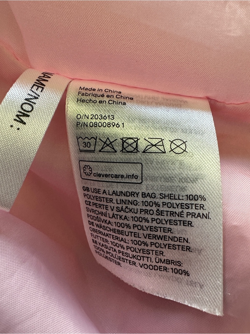 H&M Pink Sequin Unicorn Bomber Jacket in Size 4-5Y - Picture 8 of 12